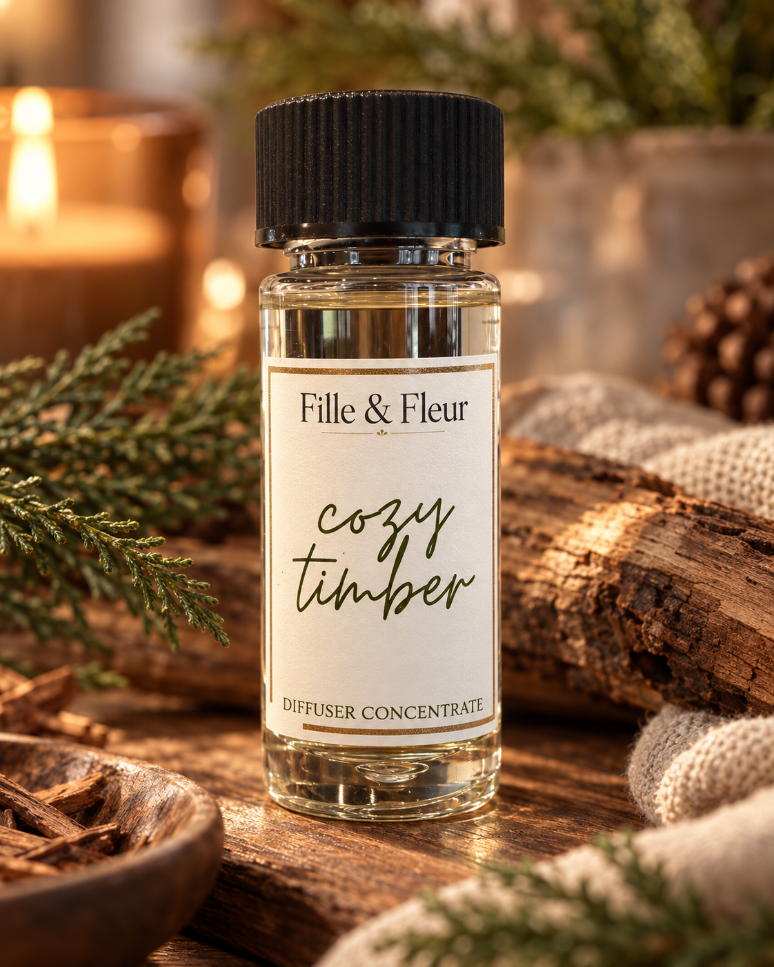 Cozy Timber Onyx Estate Diffuser Oil, 2oz.